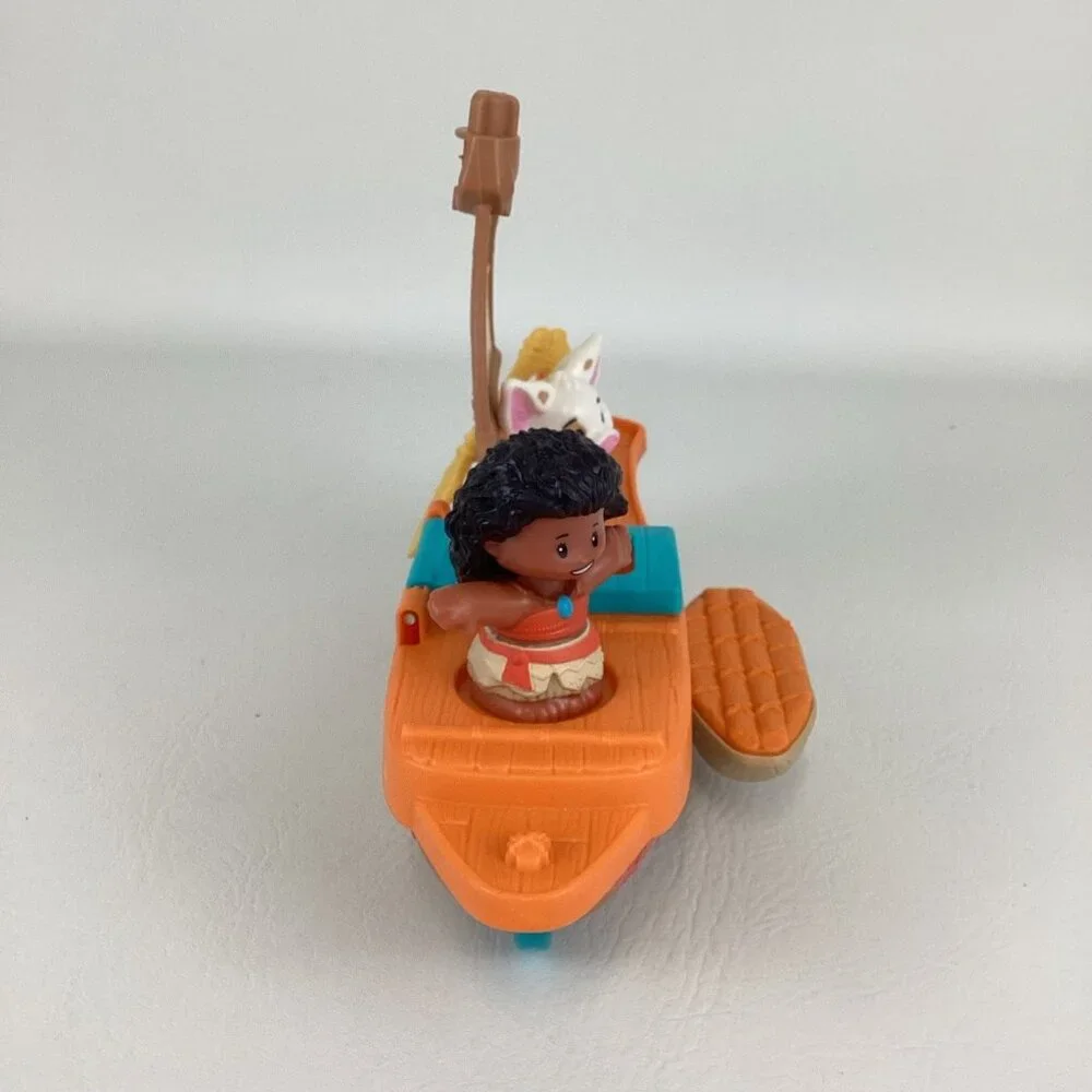 Fisher Price Little People Disney Princess Moana Maui Wave Rider Canoe Figure